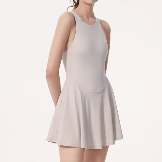 Quick-drying Anti-exposure Yoga Jumpsuit Sports Dress