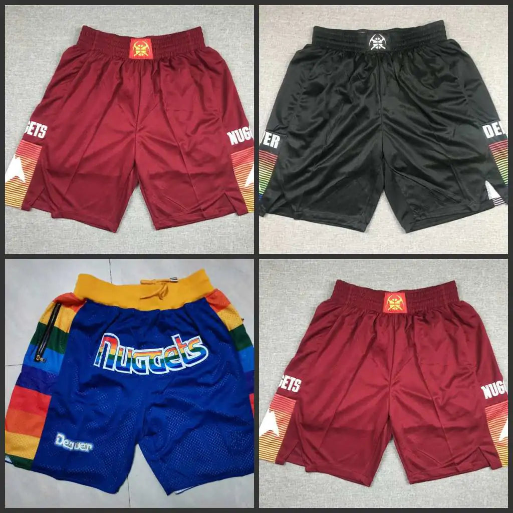 Vintage Mesh Basketball Shorts with Pockets and Zipper