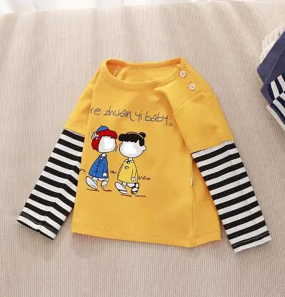 Children's Cotton Round Neck Raglan Sleeve Shirt