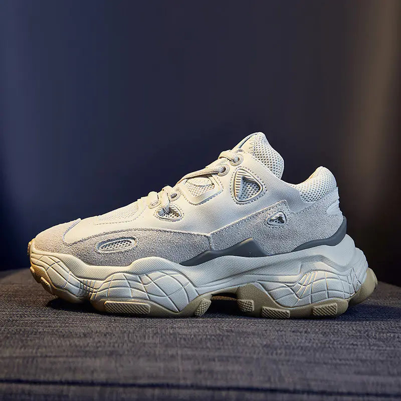 Thick Sole Dad Sneakers - Casual Athletic Shoes