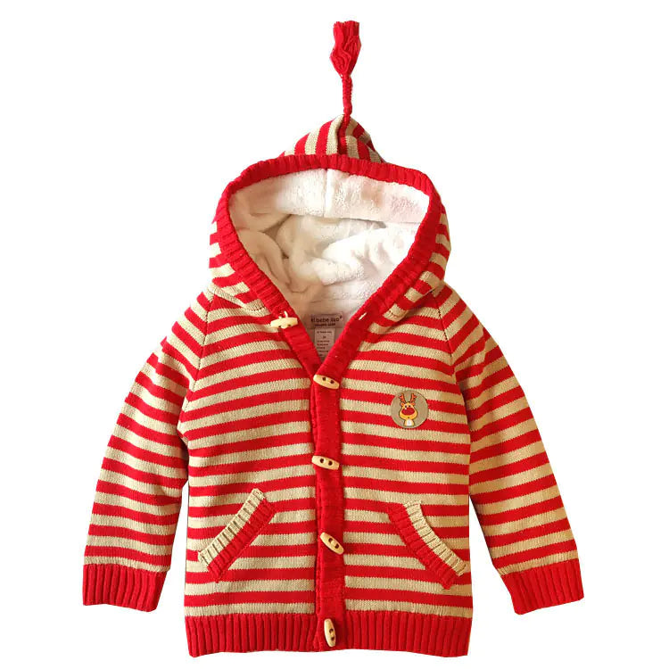 Thick Fleece Cotton Sweater Jacket for Children
