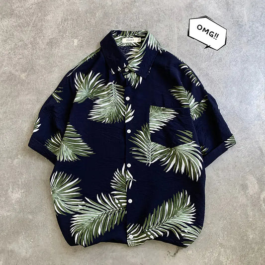 Couple's Floral Short Sleeve Hawaiian Shirts