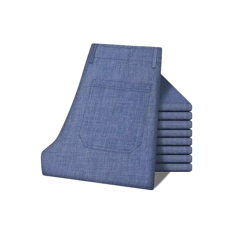 Men's Tencel Loose High Waist Straight Jeans