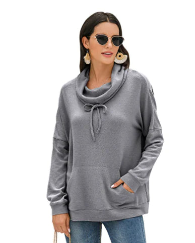 Women's Loose Fit Cashmere Long Sleeve Pullover Sweater