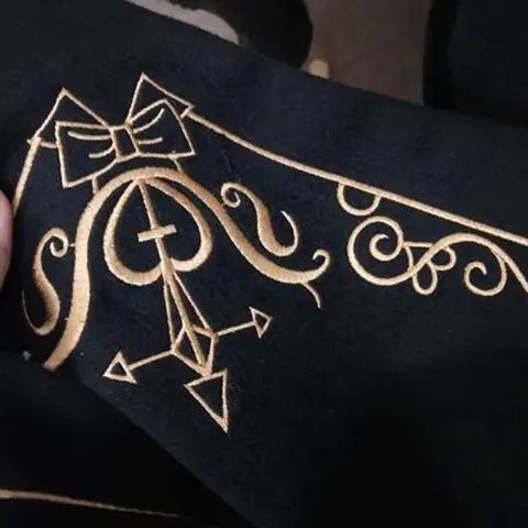 Bear-Themed Japanese Soft Girl Tailcoat Wool Cloak