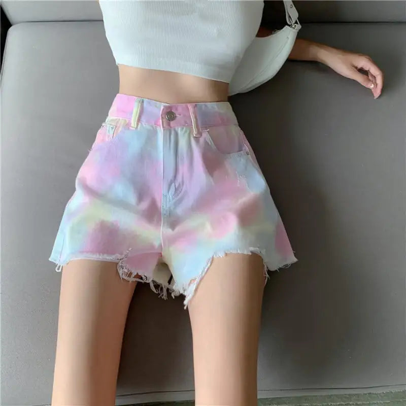 Korean Style Denim Shorts for Women - Fried Street Look