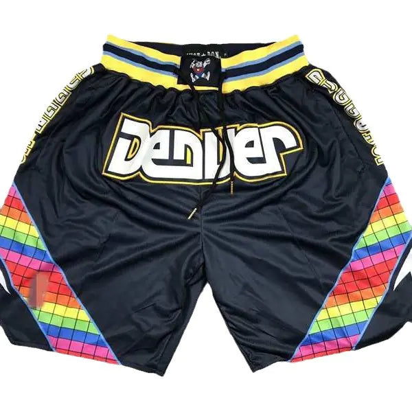 Vintage Mesh Basketball Shorts with Pockets and Zipper