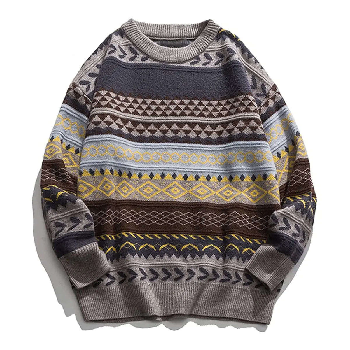 Retro Loose Fit Women's Pullover Sweater