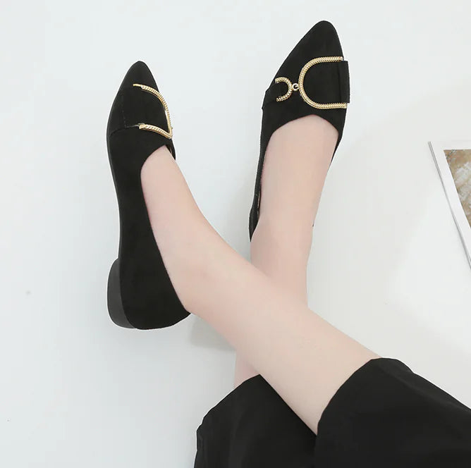 Autumn Casual Flat Pointed Shoes for Women
