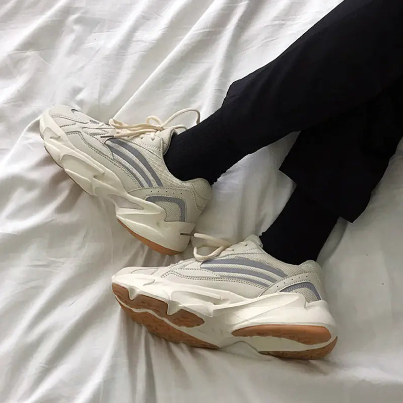 2019 Korean Ulzzang Thick Sole Retro Sneakers