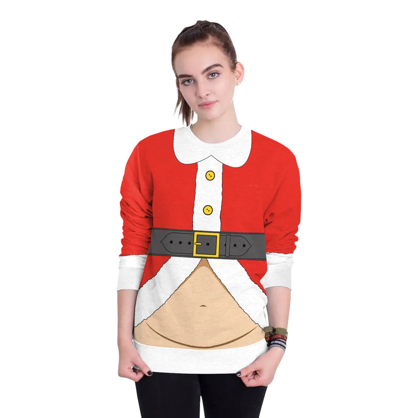3D Digital Printed Women's Christmas Pullover Sweatshirt