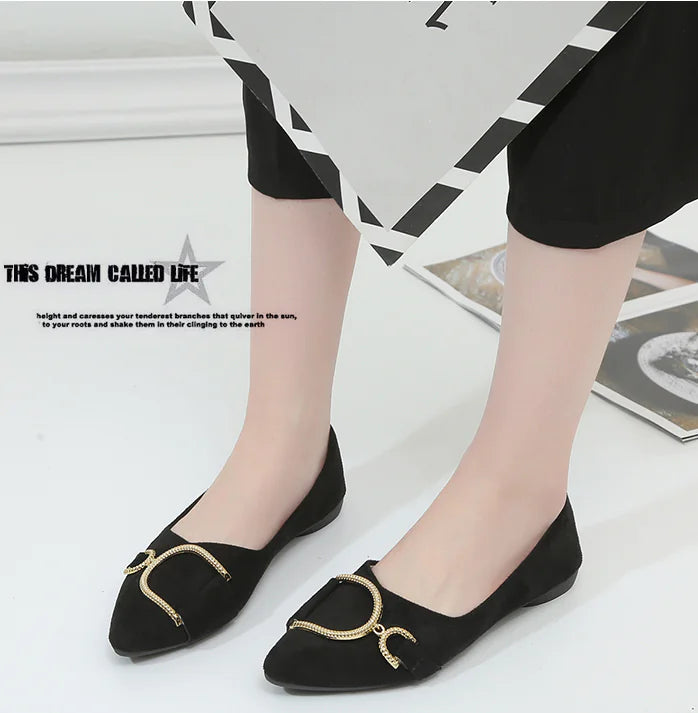 Autumn Casual Flat Pointed Shoes for Women