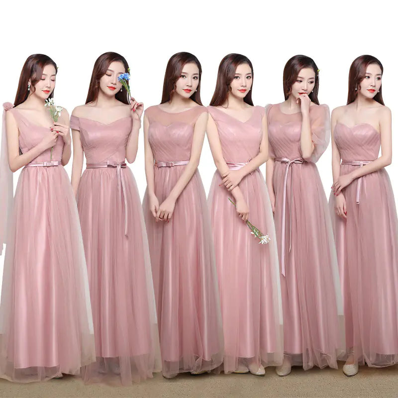 2018 New Style Bridesmaid Dress - Long One-Shoulder