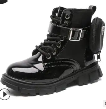 British Style Leather Short Boots for Fashion Girls