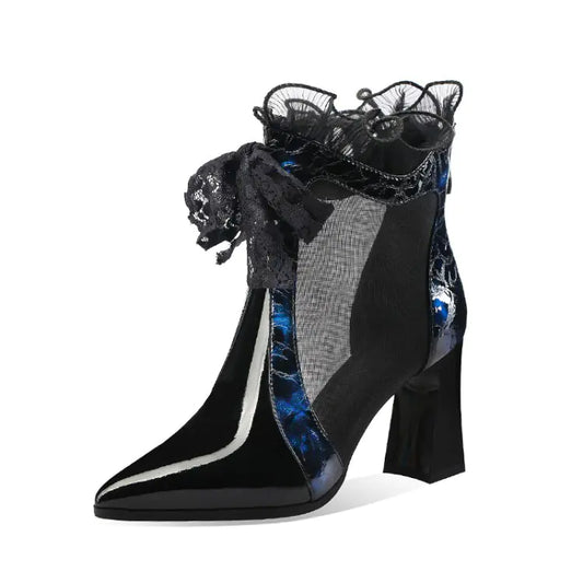 2020 New Women's Suede Pointed Toe High Heel Boots