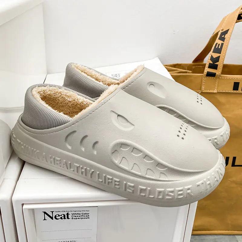 Men's Waterproof Warm Cotton Home Shoes