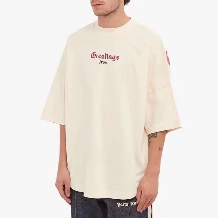Palm Angel Short Sleeve T-Shirt with Back Print