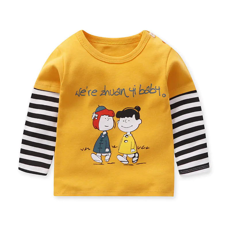 Children's Cotton Round Neck Raglan Sleeve Shirt