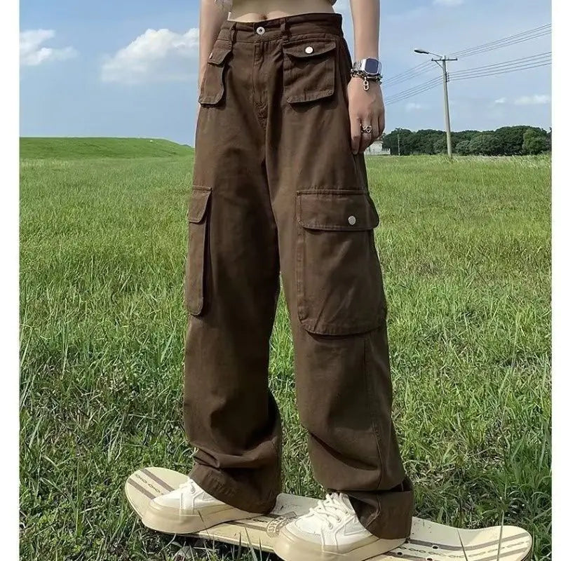 American Street Heavy Industry Multi-pocket Trousers