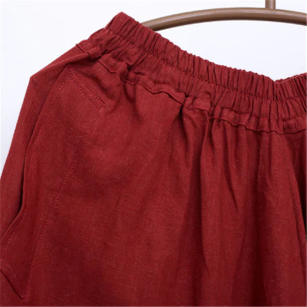 Casual Arc Pants with Ethnic Lantern Style
