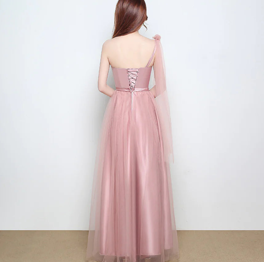2018 New Style Bridesmaid Dress - Long One-Shoulder