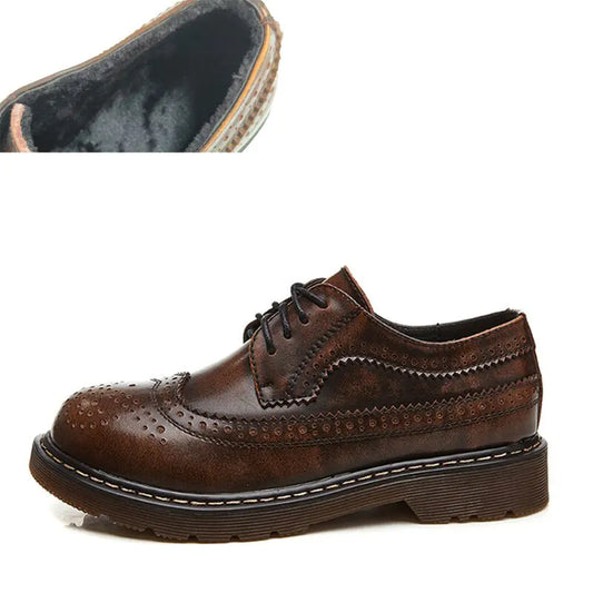 New Women's Retro Leather Oxford Shoes (British Style)