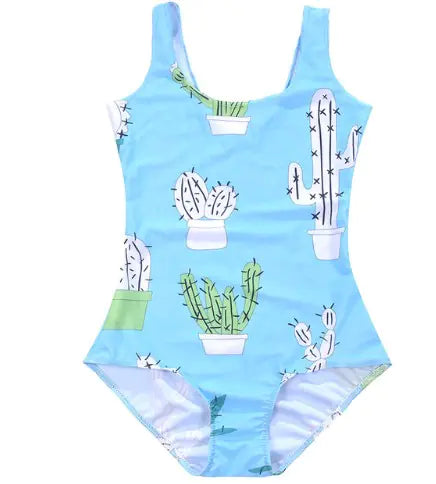 Cute Cactus One-Piece Swimsuit