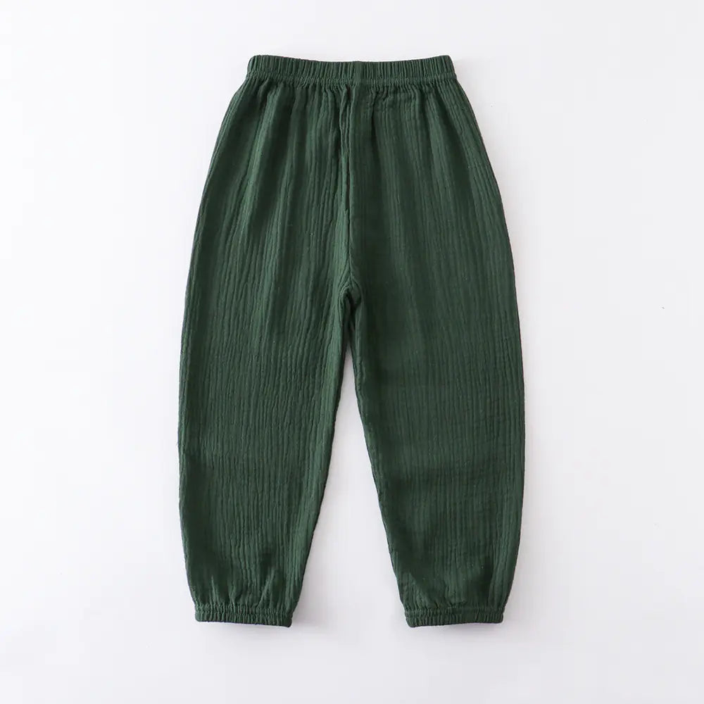 Children's Loose Cotton Linen Mosquito Pants