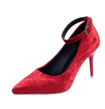 New Style Pointed Toe Work Shoes with Strap for Women