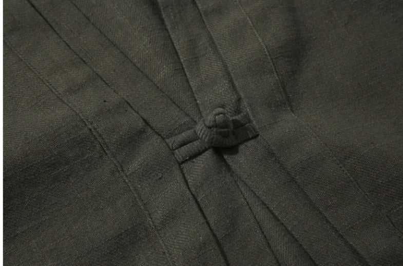 2019 Men’s Linen Autumn Vintage Chinese Style Cardigan