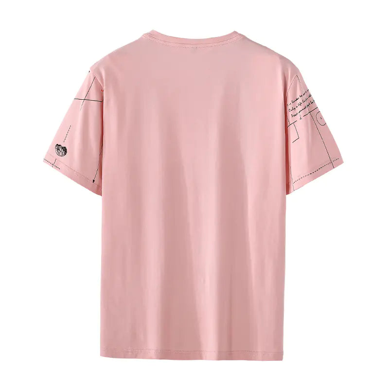 Plus Size Men's Graphic Cotton T-Shirt (Short Sleeve)