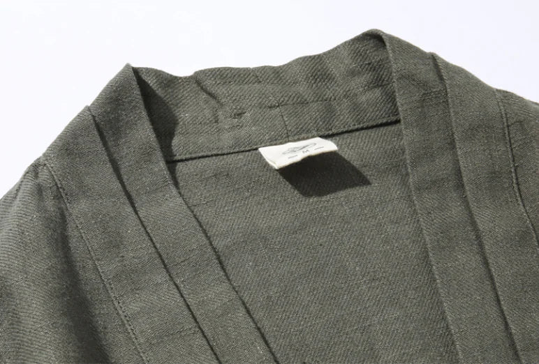 2019 Men’s Linen Autumn Vintage Chinese Style Cardigan