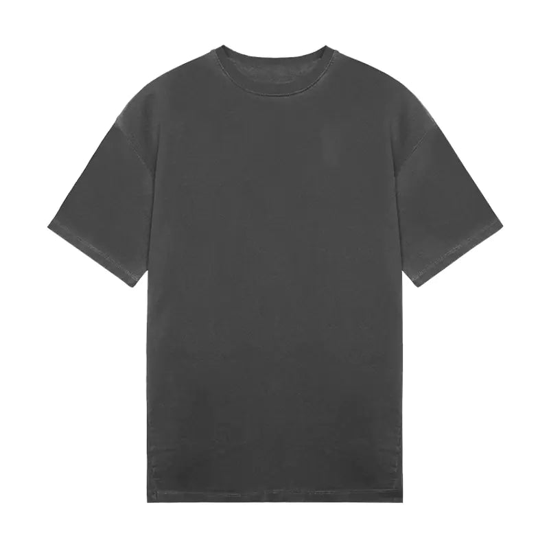 Men's Loose Fit Distressed T-Shirt - Round Neck, Short Sleeve