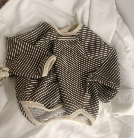 Striped Round Neck T-Shirts for Boys and Girls