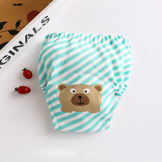 Cotton Pocket Baby Learning Pull-Up Diaper Pants