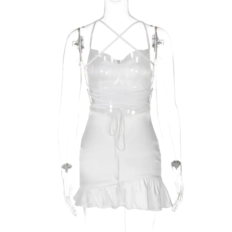 Off-Shoulder Sleeveless Tube Top Sling Dress
