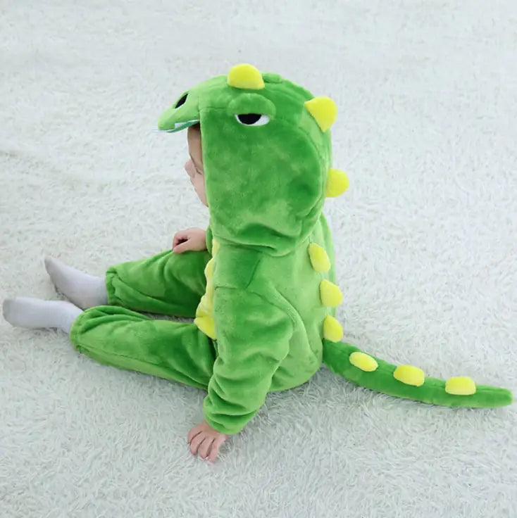 Dinosaur Cartoon Cotton Jacket for Kids' Outings