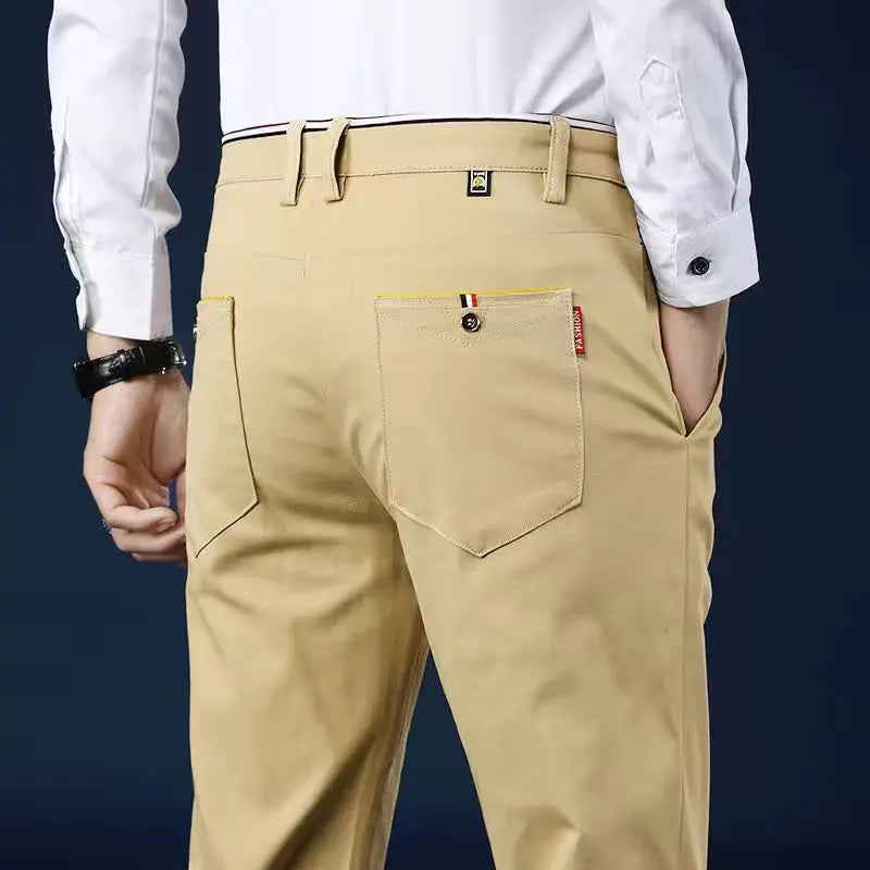 Men's Ice Silk Straight-Leg Quick-Dry Casual Pants