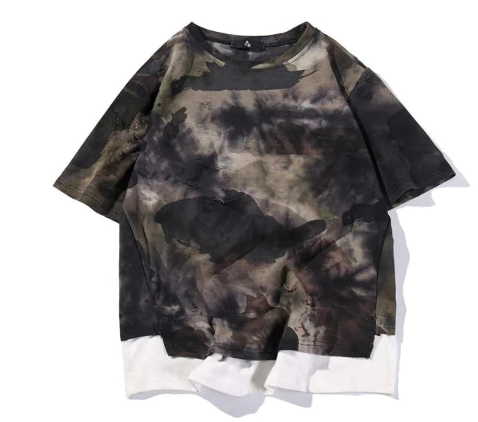 Men's Summer Camouflage Short Sleeve T-Shirt (Loose Fit)