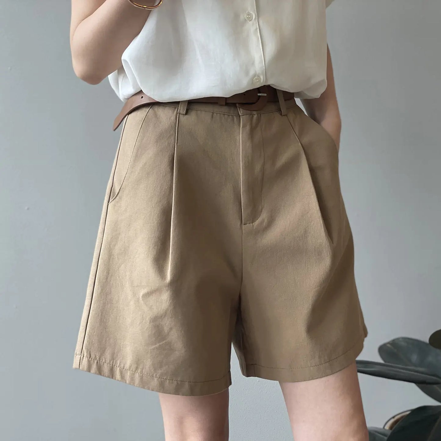 High Waist Loose Straight Wide Leg Casual Pants