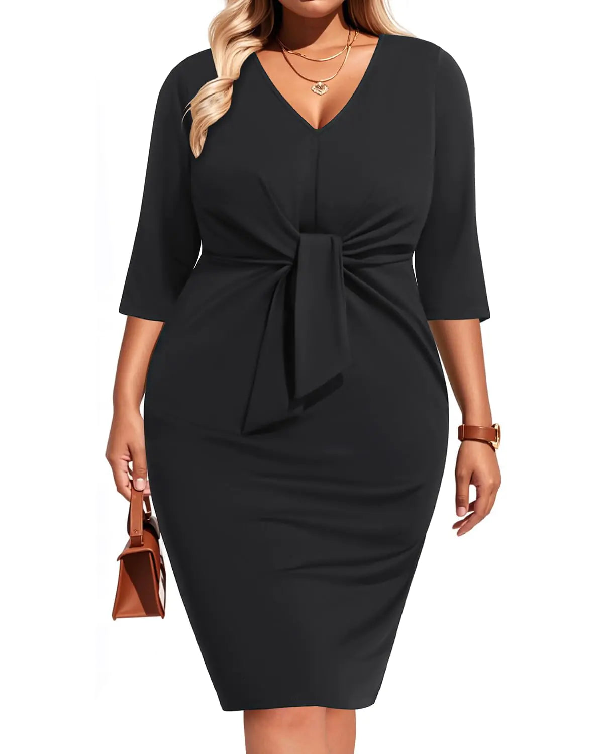 Elegant Work, Funeral, Cocktail & Wedding Guest Pencil Dress