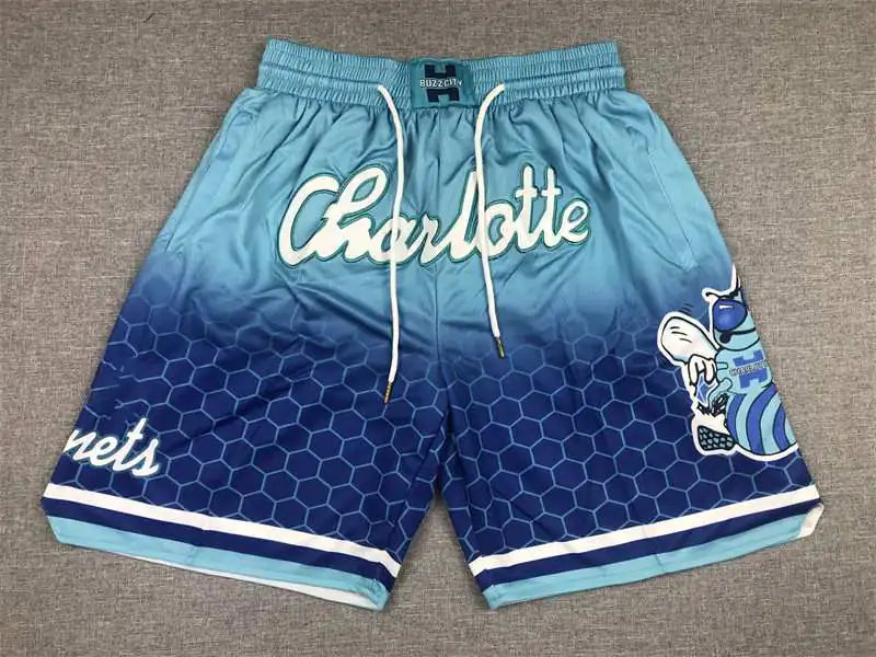 Vintage Mesh Basketball Shorts with Pockets and Zipper