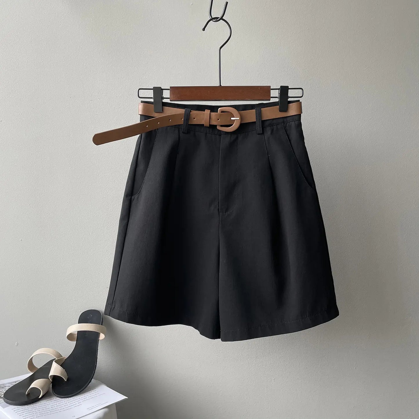 High Waist Loose Straight Wide Leg Casual Pants