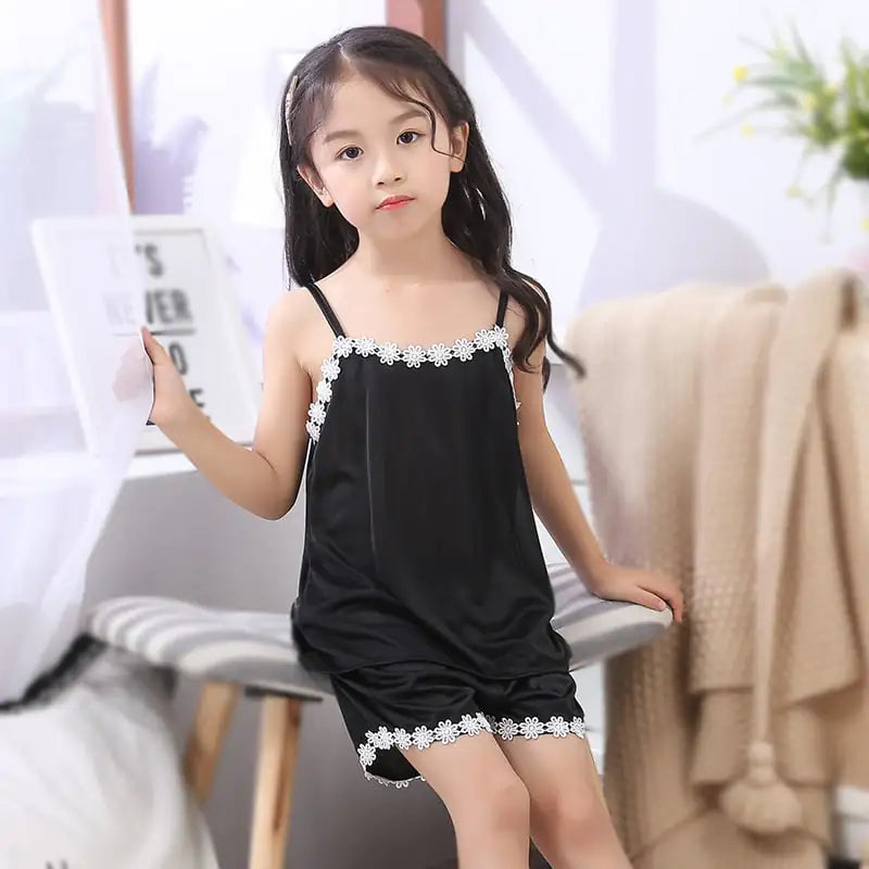 Cute Children’s Sling Pajamas for Girls