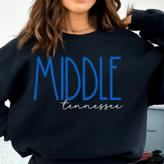 Tennessee Central Sweatshirt with Letter Print Design