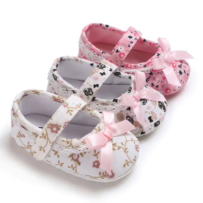 Soft Sole Princess Shoes for Baby Girls (0-1 Year)