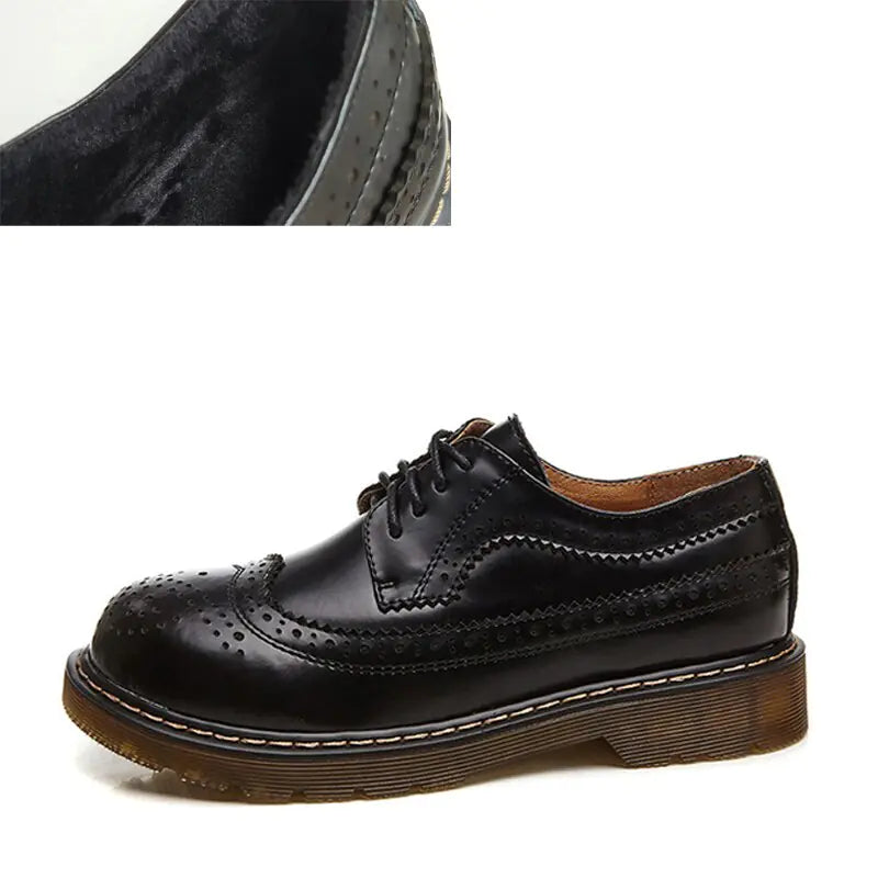 New Women's Retro Leather Oxford Shoes (British Style)