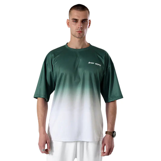 Summer Men's Plus Size Quick-Dry Ice Silk Sports T-Shirt