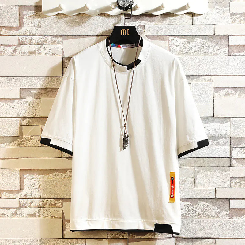 Men's Loose-Fit Round Neck Short Sleeve T-Shirt