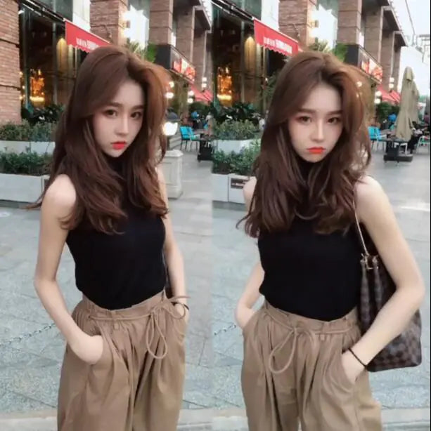 Sleeveless Vintage Two-Piece Summer Outfit